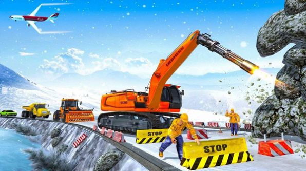 雪地挖掘机救援行动游戏安卓最新版图3: