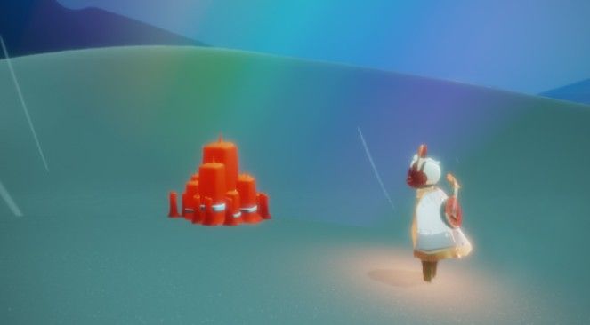 光遇墓土彩虹下的蜡烛在哪里？墓土彩虹下的蜡烛位置一览[多图]图片2