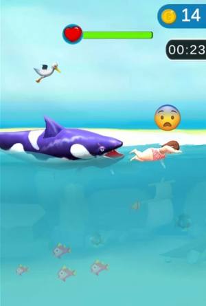 鲨鱼狂潮3D游戏图1