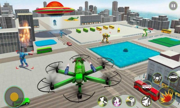无人机公交机器人游戏最新安卓版图1: