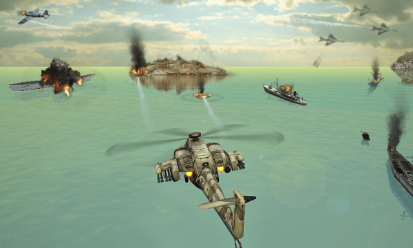 直升机空袭战3D游戏安卓手机版截图2: