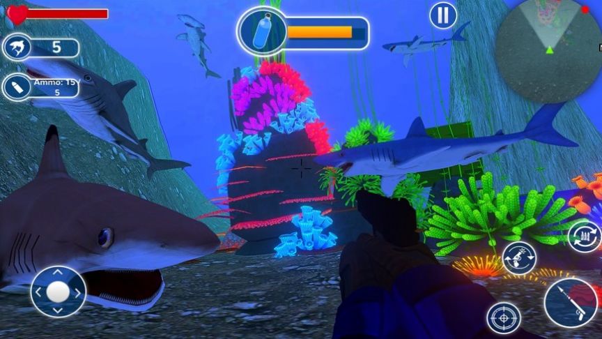 水下鲨鱼模拟器3D游戏ios苹果版图片1