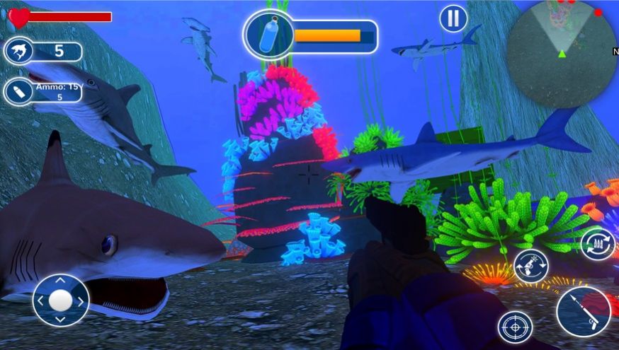 水下鲨鱼模拟器3D游戏ios苹果版图1: