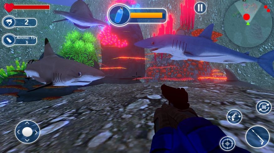 水下鲨鱼模拟器3D游戏ios苹果版图2: