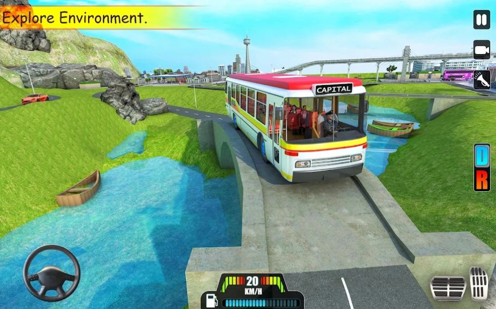 疯狂山顶巴士驾驶游戏安卓版图1: