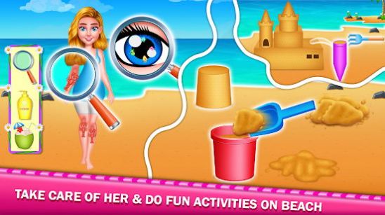 夏日女孩派对游戏官方版（Summer Beach Girl Fun）图3: