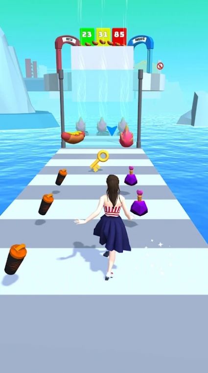 女孩赛跑者3D手机游戏安卓版（Girl Runner 3D）图2: