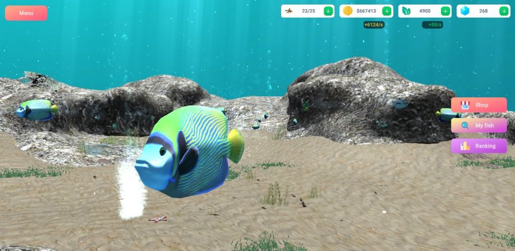 闲置3D深海水族馆游戏官方版(Fish Room)图2: