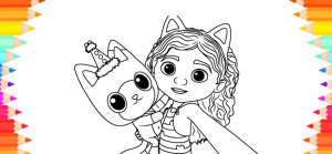 Baby Dollhouse Coloring Book游戏图1