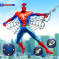 绳索飞行超级蜘蛛游戏官方版(Flying Rope Superhero Mission) v1.1