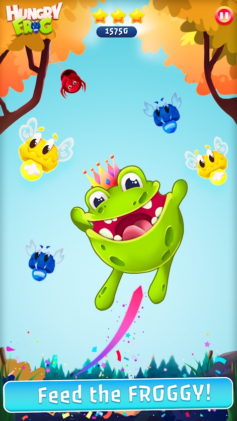 饥饿的青蛙喂青蛙游戏中文版（Hungry Frog）图2: