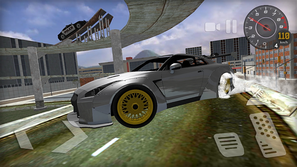 GTR漂移竞速游戏手机版（GTR R35 Drift Game Simulator）截图2: