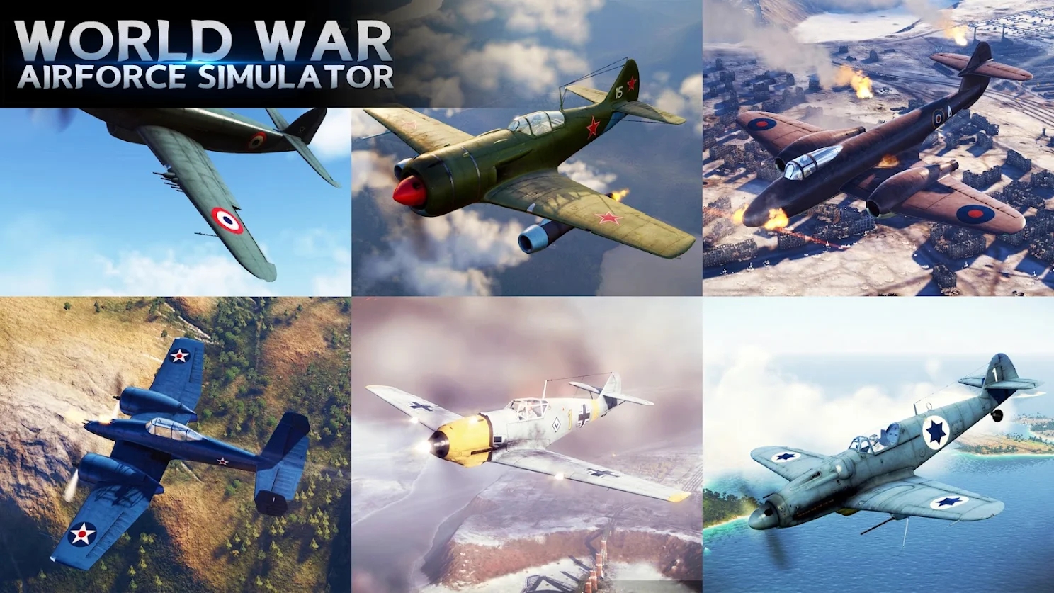 二战空军模拟器游戏中文版（World war Airforce simulator）图5: