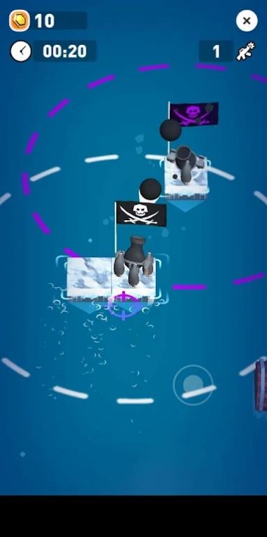 企鹅王室战争游戏官方版(Clash of Penguins Raft War)截图1: