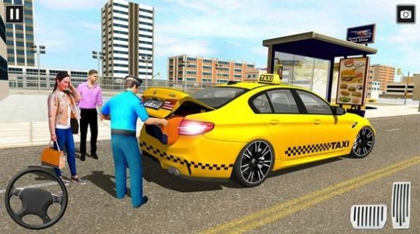 出租车疯狂司机模拟器3D游戏官方版(Taxi Driving Game)图1: