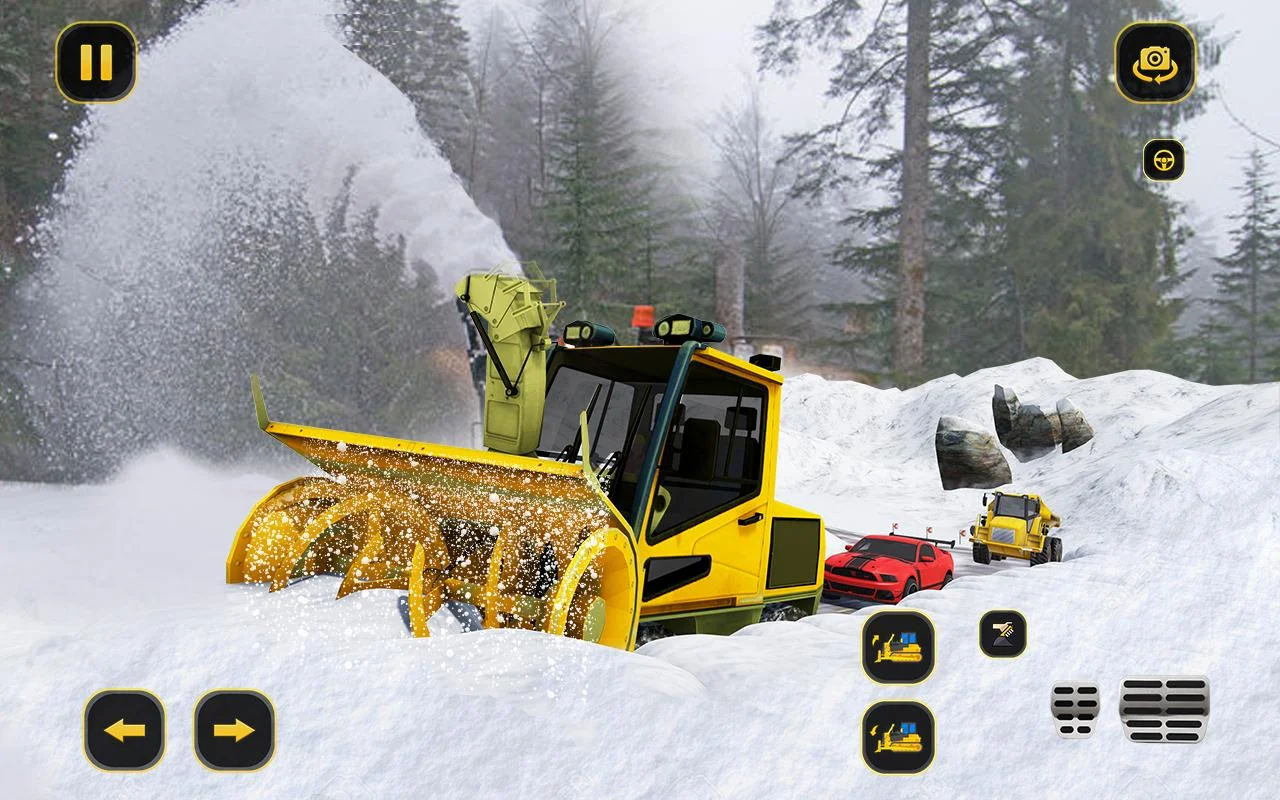扫雪驾驶模拟游戏官方安卓版（Snow Excavator Rescue）图1: