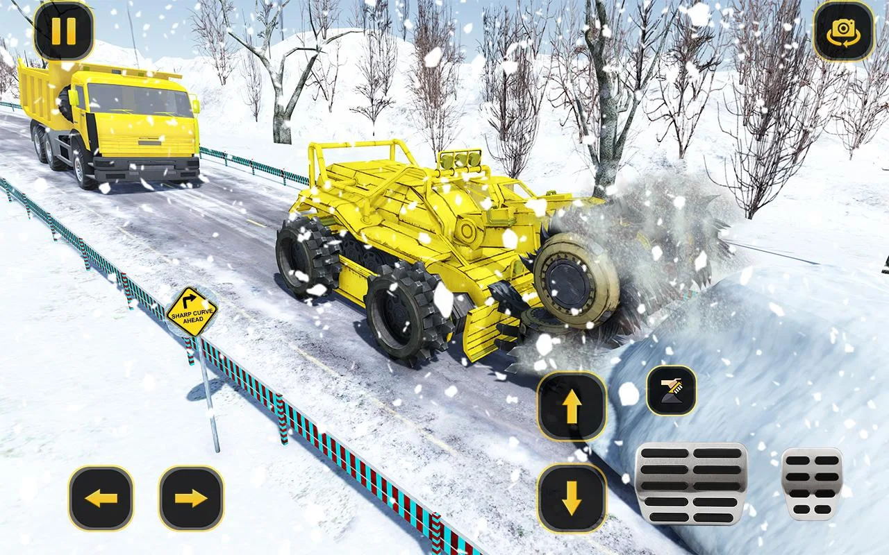 扫雪驾驶模拟游戏官方安卓版（Snow Excavator Rescue）图2: