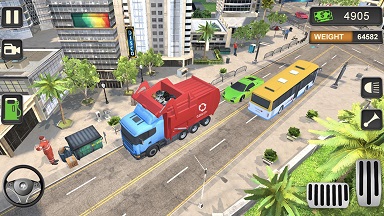 模拟垃圾回收车游戏中文手机版图1:
