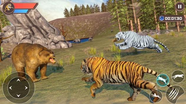 虚拟老虎家族模拟器游戏中文版（Virtual Tiger Family Simulator）图片1
