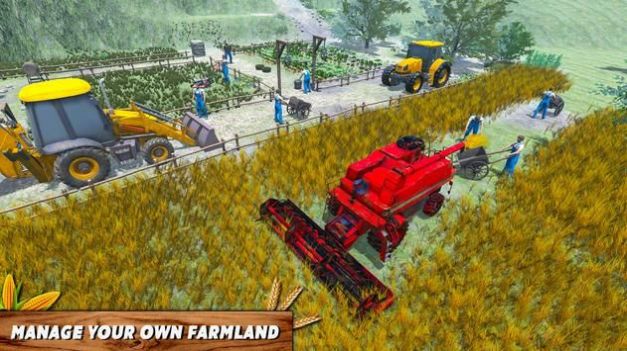 农业收割机大亨游戏手机版(Farm Harvester Simulator)图2: