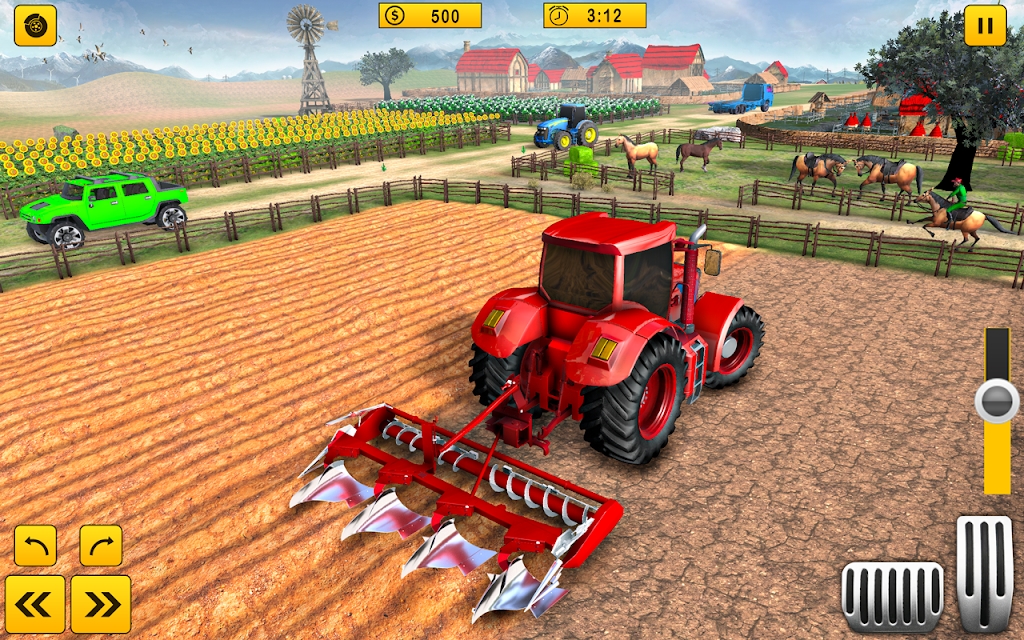拖拉机收割模拟器游戏安卓版（Farming Simulator Tractor Game）图1: