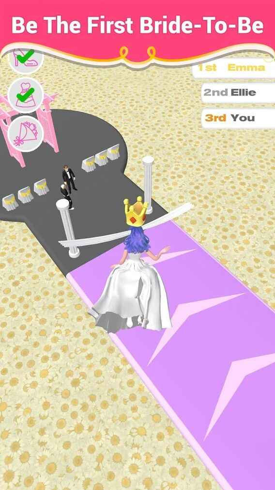新娘赛跑3D游戏官方版（Bridal Race 3D）图2: