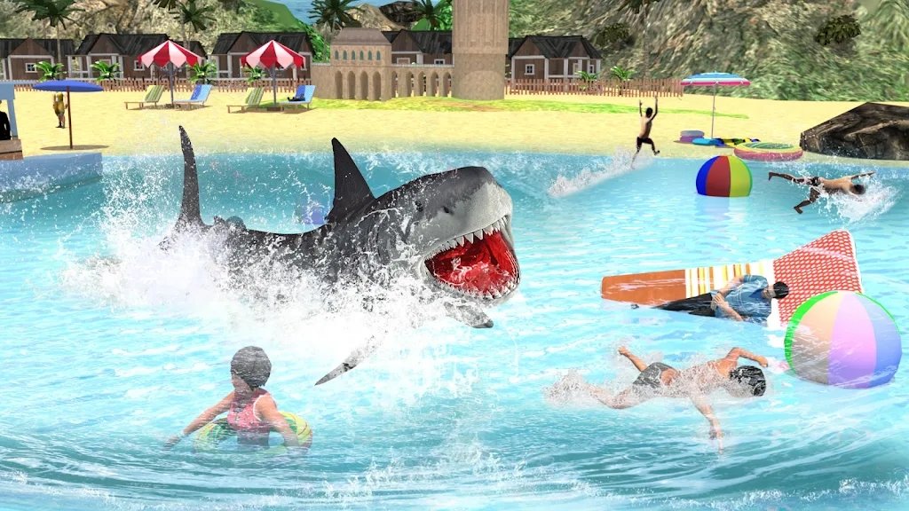 海鲨世界攻击3D游戏中文版（Sea Shark Attack）图片1