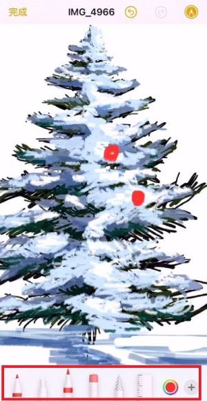 苹果手机怎么画圣诞树？iPhone画圣诞树教程图片3