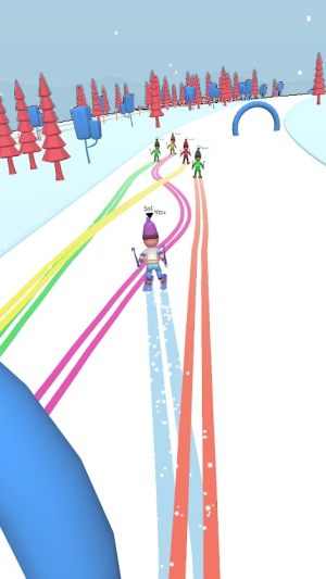 Skier hill 3d游戏图2