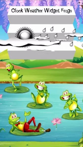 时钟天气青蛙主题小组件app手机最新下载图1: