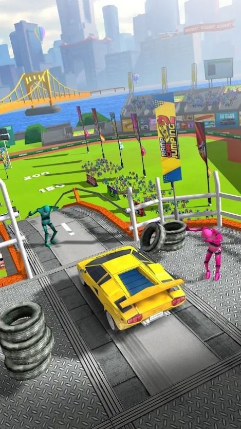 坡道车跳2游戏安卓最新版（Ramp Car Jumping 2）图1: