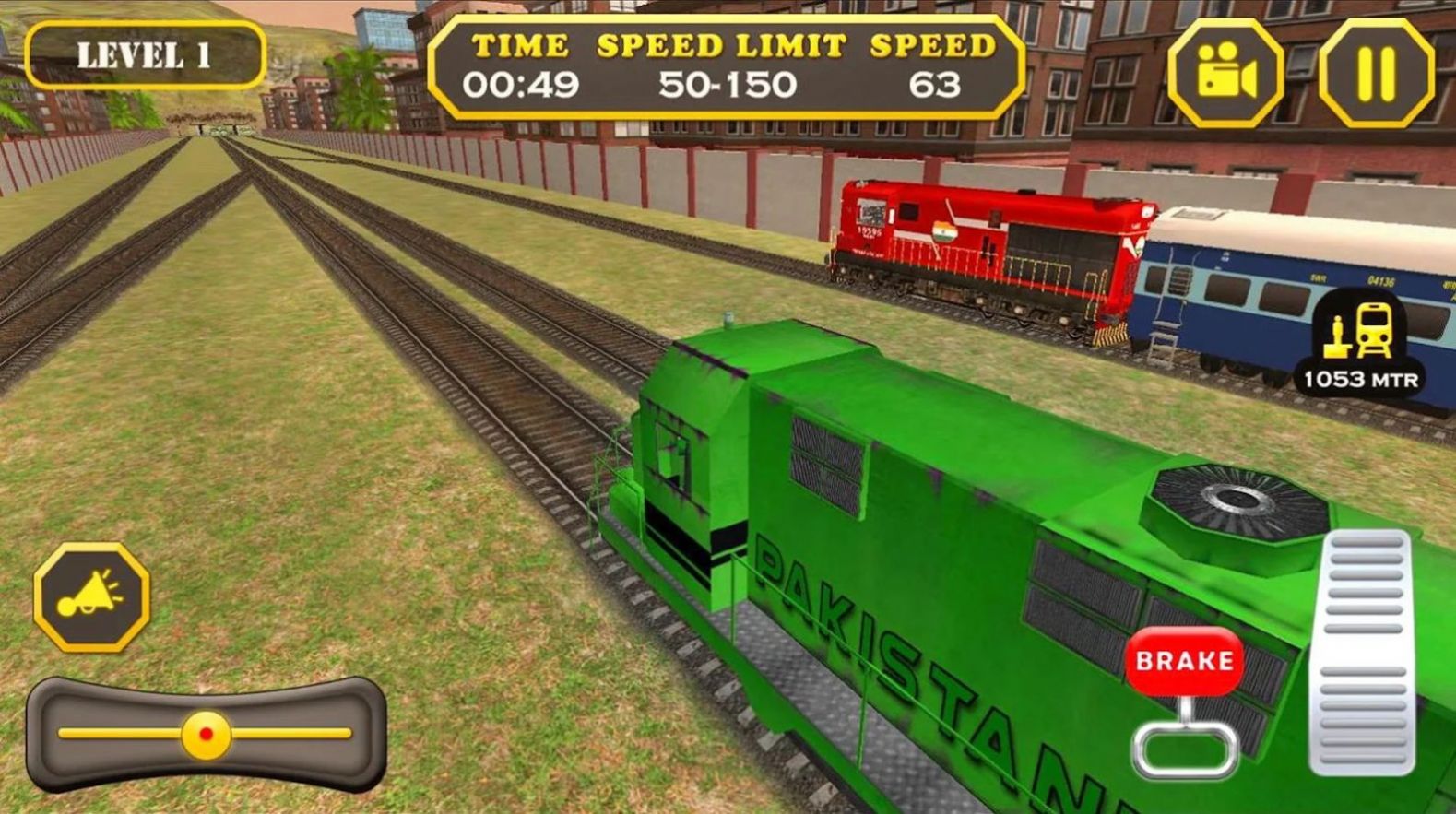 印度火车模拟驾驶游戏中文版(India Vs Pakistan Train Racing)图片1