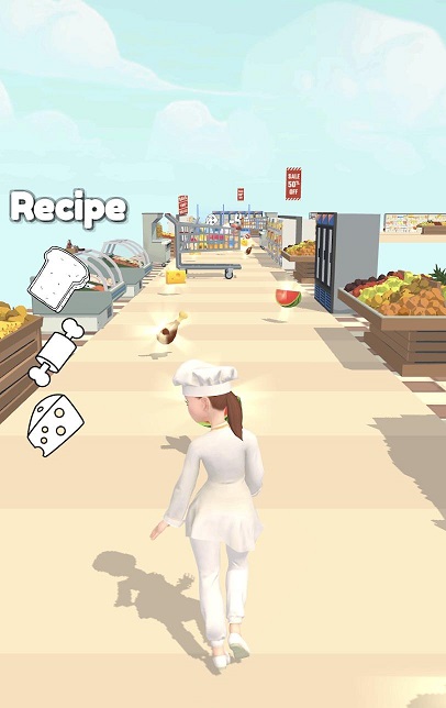 美女厨师酷走游戏安卓版（Cook Run Delicious）图2: