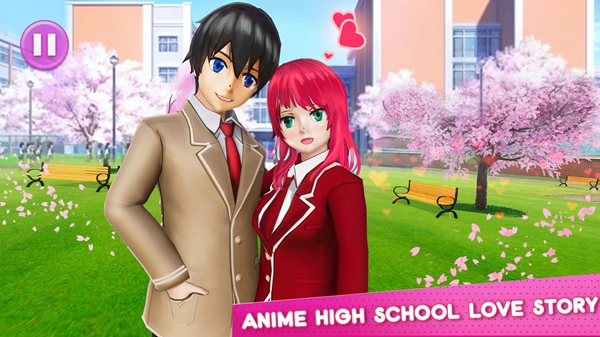 动漫少女高校恋爱游戏官方版（Anime Girl High School Love）截图4: