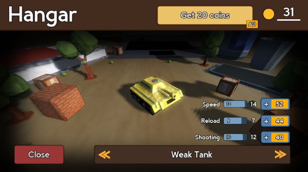 像素小坦克3D游戏官方版(Tanks 3D)图1: