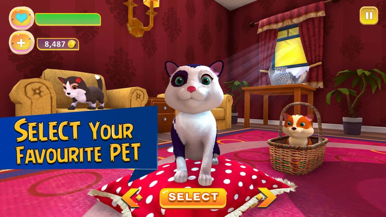 猫咪治愈屋游戏最新版(Cute Kitten Simulating Game)图1:
