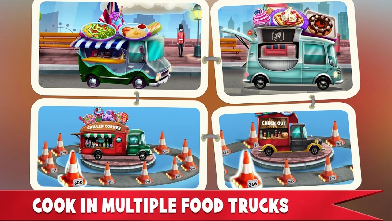 食品卡车帝国游戏中文版（Food Truck Empire Cooking Game）图2: