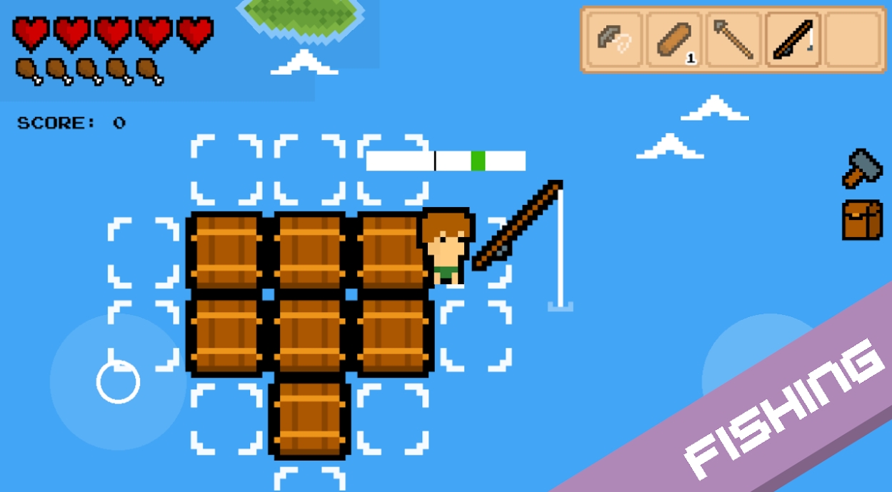 木筏求生2D版游戏中文版（Stranded On A Raft）图片1