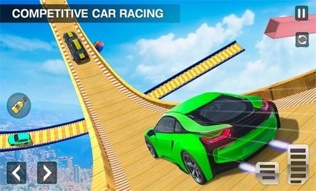 跑车特技赛车驾驶游戏中文版(Impossible Car Stunt)图片1