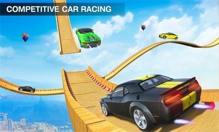 跑车特技赛车驾驶游戏中文版(Impossible Car Stunt)图1: