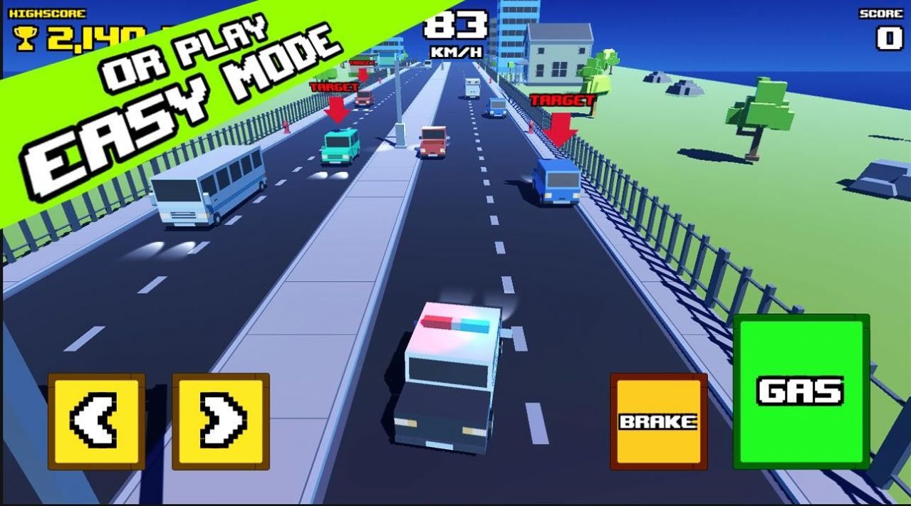 疯狂之路警方追捕游戏官方版(Crazy Road: Police Chase)图2: