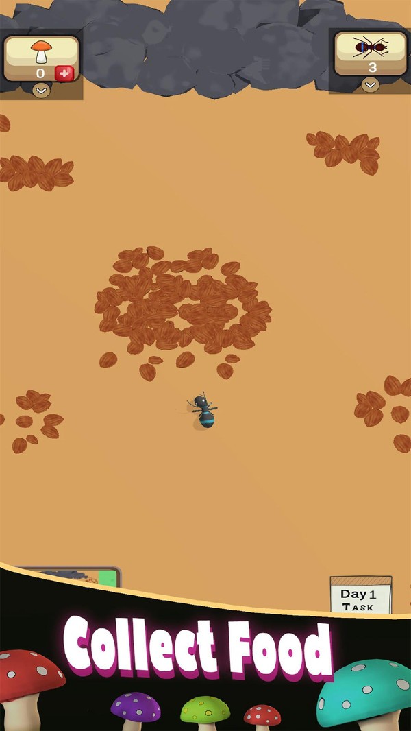 蚁丘模拟器无限蘑菇无限蚂蚁最新版截图2: