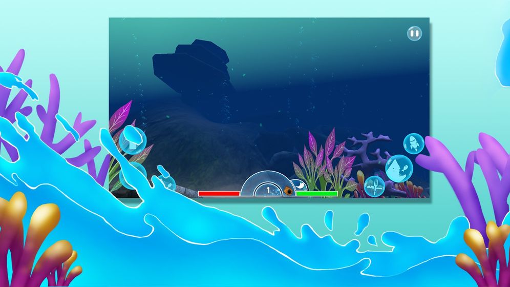 海底大猎杀3d版大鱼吃小鱼中文汉化版游戏安卓版下载图1: