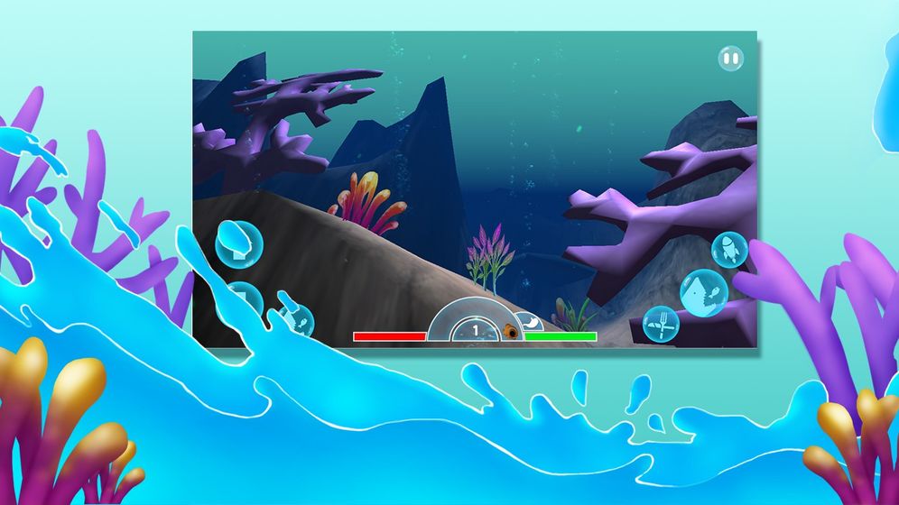 海底大猎杀3d版大鱼吃小鱼中文汉化版游戏安卓版下载3