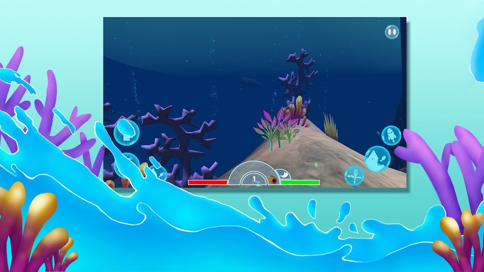 海底大猎杀3d版大鱼吃小鱼中文汉化版游戏安卓版下载5