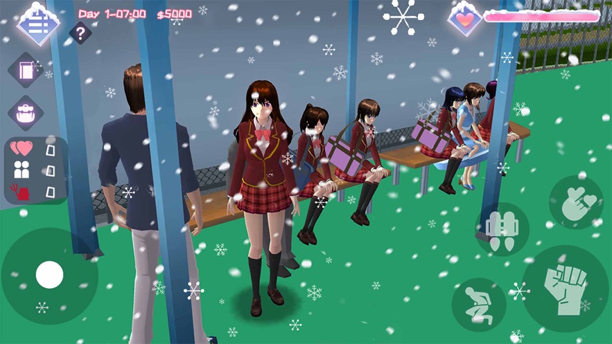 高校模拟器2冬日恋歌最新版中文版无广告截图1: