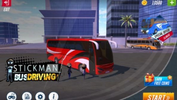 火柴人巴士模拟器2021免费金币最新版图2: