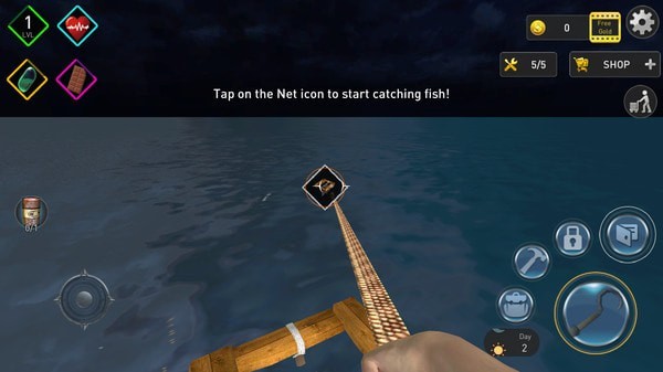 木筏求生海洋模拟游戏最新版免费金币截图2: