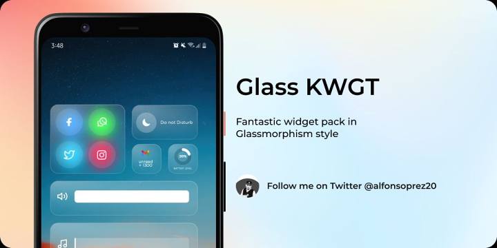 Glass KWGT官网下载安装截图3: