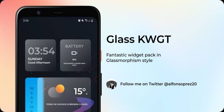 Glass KWGT官网下载安装截图5: